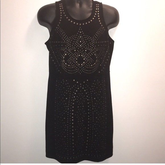 NICOLE by Nicole Miller Black Studded Dress Medium - Picture 1 of 8
